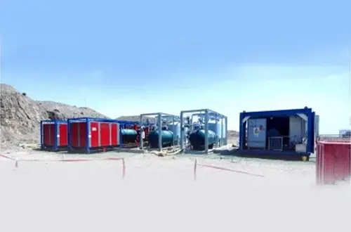 Geso의 8 세트 350kW 공기 압축기 + 1500m3/h 질소 생성기 시스템 중국의 신장 석유 화학 산업을 돕습니다.